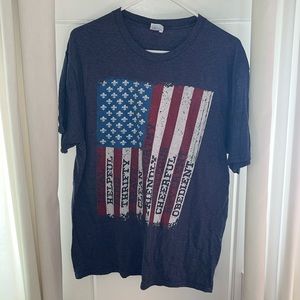 US America Flag Scouting Scout Law T-Shirt Size M men’s navy blue